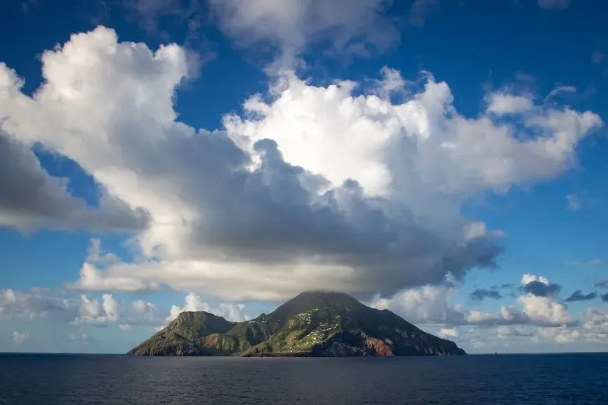 saba island caribbean.
